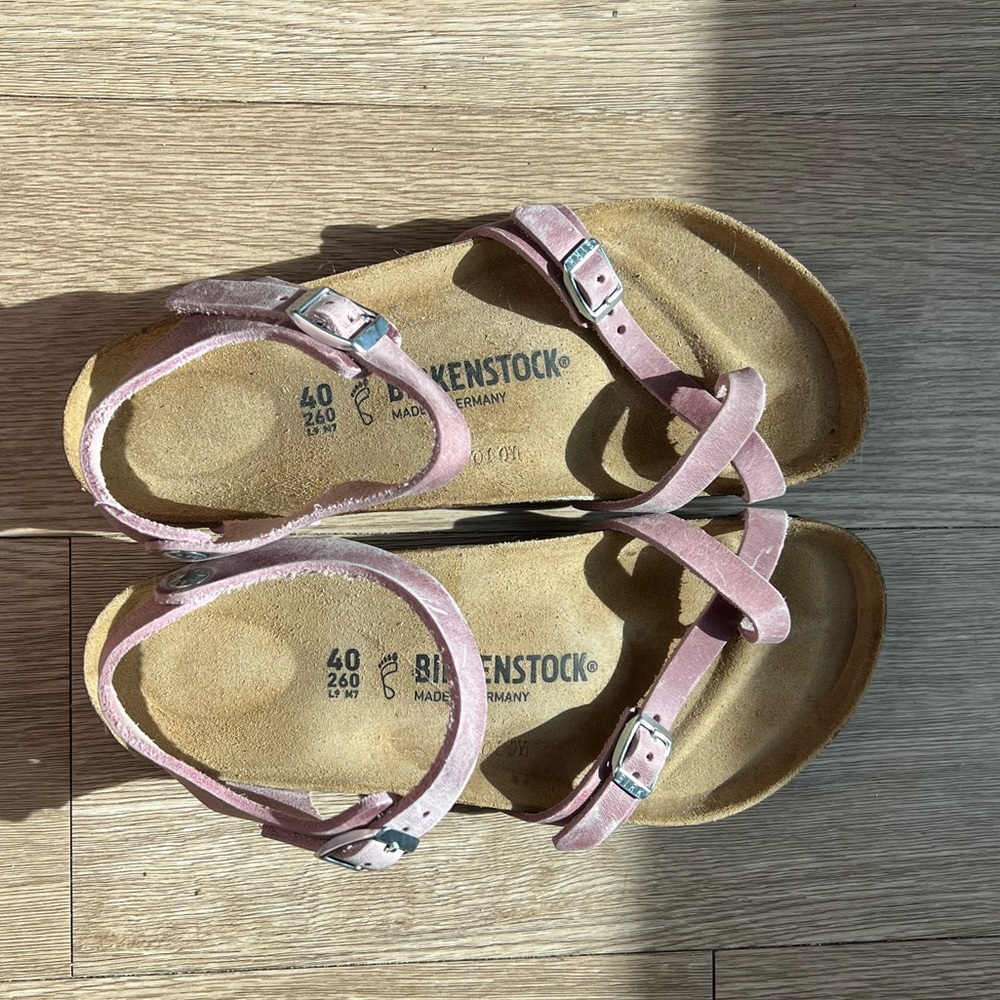 Birkenstock Lavender Taormina sandals leather purple EU 40 regular NWOT